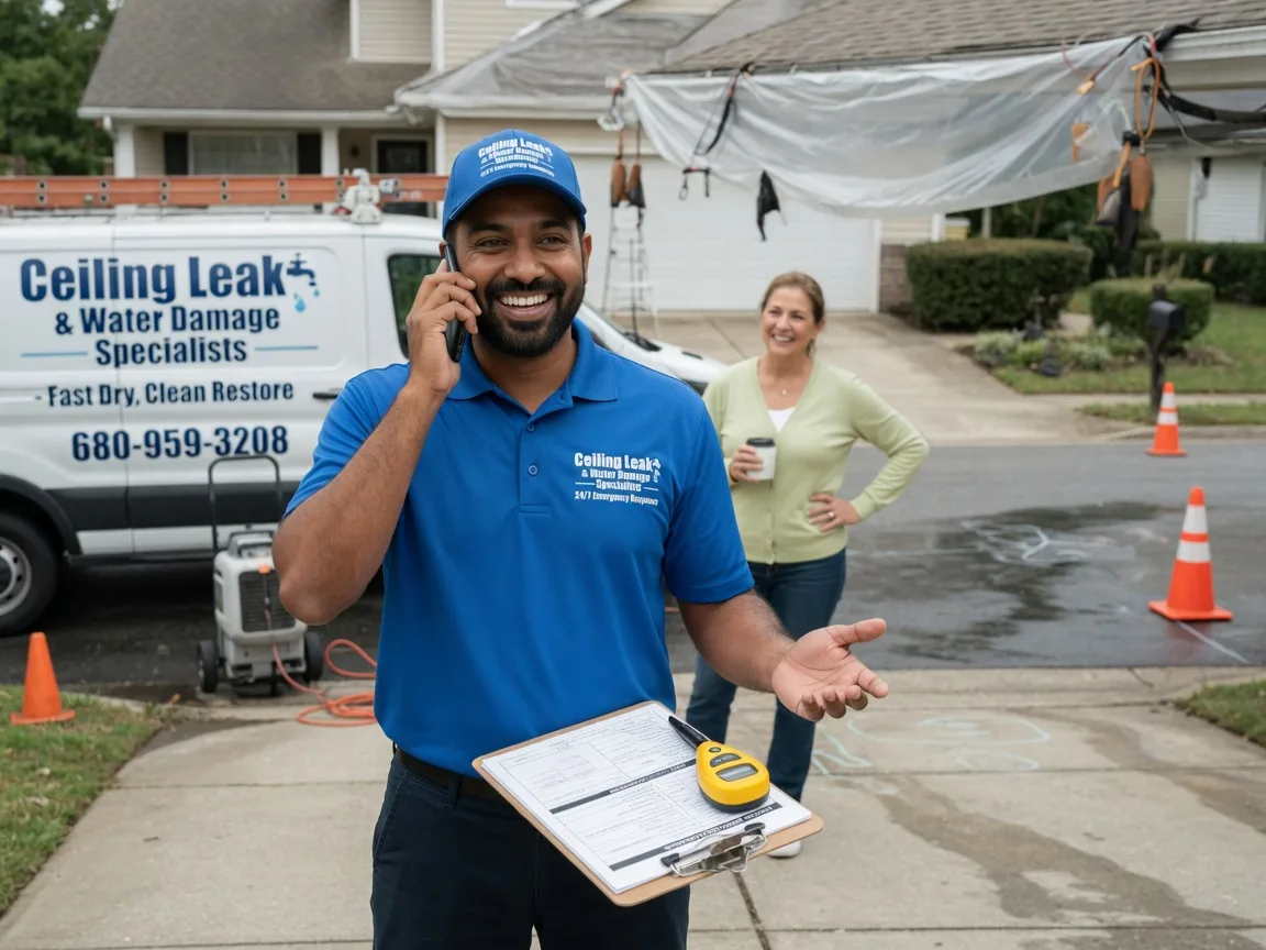 Ceiling Leak Cleanup Lamont, WA FAQs